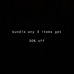 💜BUNDLE ANY 3 ITEMS FOR 30% OFF💜